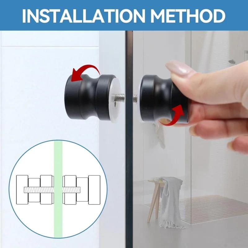 Door Handle Bar - Şık Duş Cam Kapı Kolu, Sürgülü