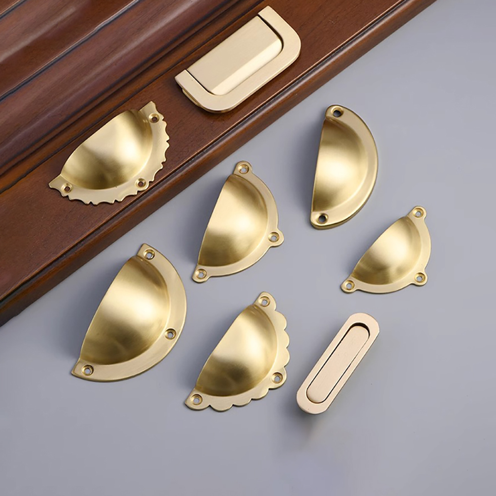 Quality Furniture Hardware - Dolap Görünmez Kulpları Pirinç Dolap Çekme