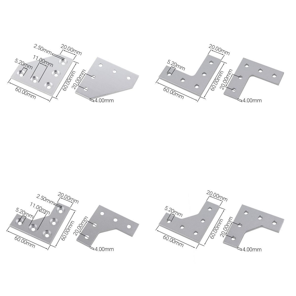 4 Adet/lot L Tipi 5 Delikli 90 - Joint Connector Bracket incelemesi ve fiyatı