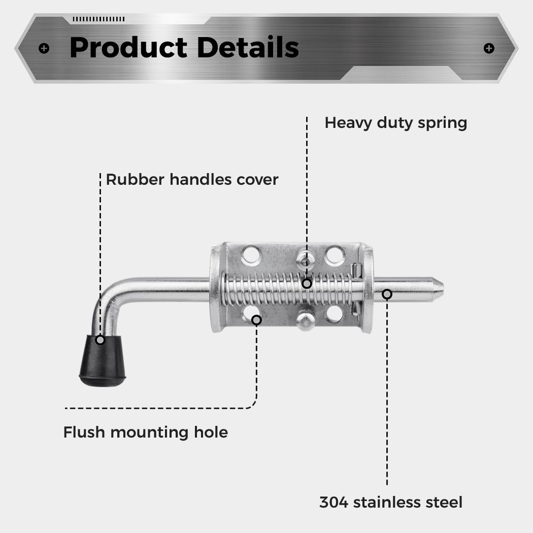 2 adet yaylı mandal pimi pasla - Barrel Bolt Slide incelemesi ve fiyatı