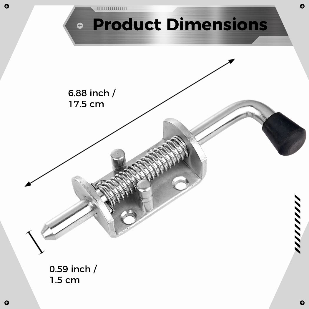 2 adet yaylı mandal pimi pasla - Barrel Bolt Slide incelemesi ve fiyatı