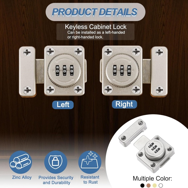 Ev Güvenliği 3 Haneli Kombinas - Barrel Bolt Slide incelemesi ve fiyatı