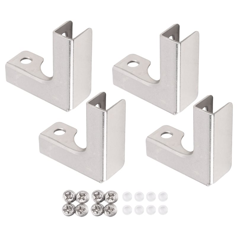 ABUI-4 Adet L Tipi Cam Sabitle - Furniture Hardware Paint incelemesi ve fiyatı